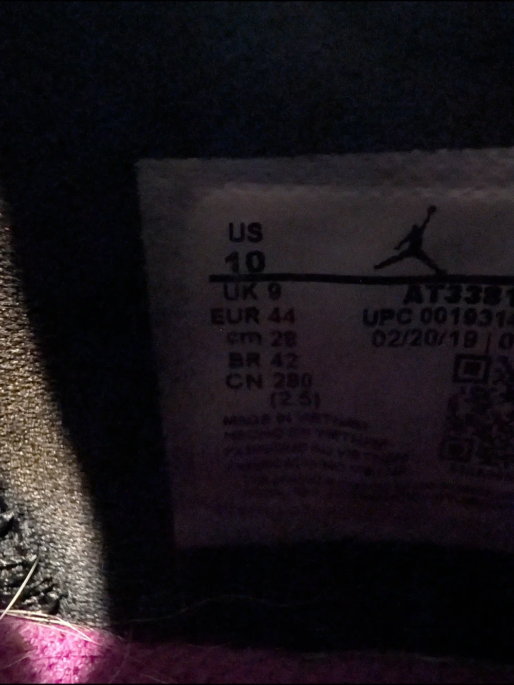 Nike Jordan Jumpman Hustle Blue Black Pink Basketball Shoes Men's Size 10